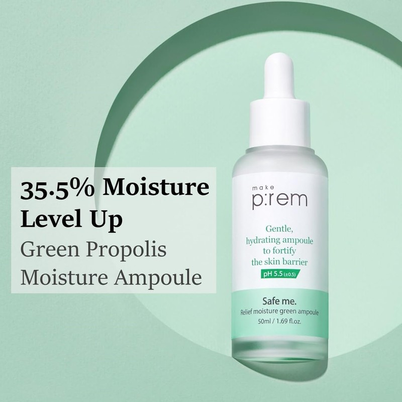 make p:rem [make p:rem]Safe Me Relief Moisture Green Ampoule 50ml