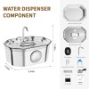 Apauk Cat Water Fountain Stainless Steel 108oz/3.2L APAUK Automatic Pet
