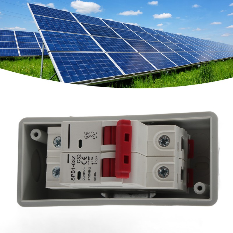 PV Solar Disconnect Switch Photovoltaic Circuit Isolator Miniature RV Breaker