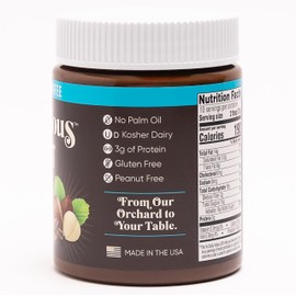 Hazelnut Espresso Spread (13 oz), Nutlicious, Spreadable Espresso with A Hint of Roasted Hazelnuts, Made in the USA, No Palm Oil, 3g of Protein.