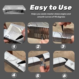 Precisionflex Angle & Arc Marking Tool, Angle & Arc Marking Tool, Precision Flex Angle and Arc Marking Tool, Adjustable Linear Arc Dual-Purpose Scriber for Metalworking, Engineering, Construction