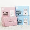 White Rabbit cotton pads 3 plain types + 2 hole types, 100 sheets, 5 pcs / 화이트래빗 화장솜 플레인타입 3개 + 홀타입 2개, 100매입, 5개