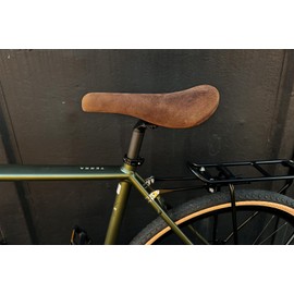 Gusti Saddle Leather-Sean Y. Real Leather Bike Saddle Retro Leather Saddle Lightweight Saddle Bike City Bike Road Bike Trekking Bike Mountain Bike Brown