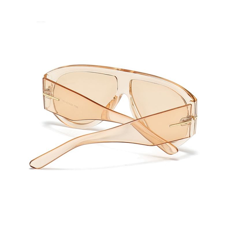 Trendy Retro Oversized Aviator Sunglasses for Women Men 70s Unique