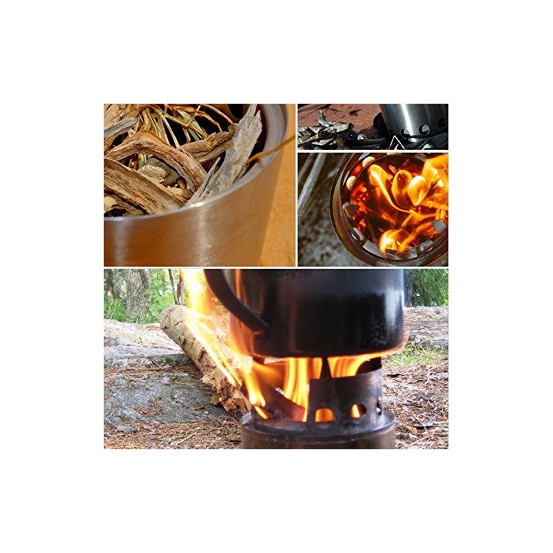 Motomo Wood/ Fuel Burning Camping Stove, Campfire