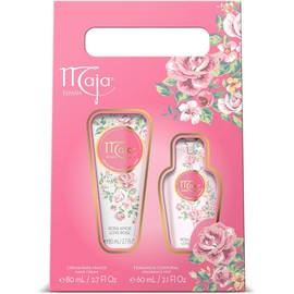Maja, Estuche Coleccionable Love Rose 2 piezas, contiene un Body Splash de 60 ml y una Crema para manos de 80 ml