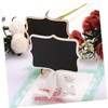 jojofuny 10pcs Mini Chalkboards with Removable Wood Stands Erasable Message