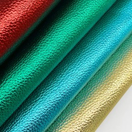 30cmx135cm Roll Metalliclitchi Pattern Faux Leather Leatherette Fabric Synthetic Leather for  Making Bag Shoes CraftsColor: XHT-813-10