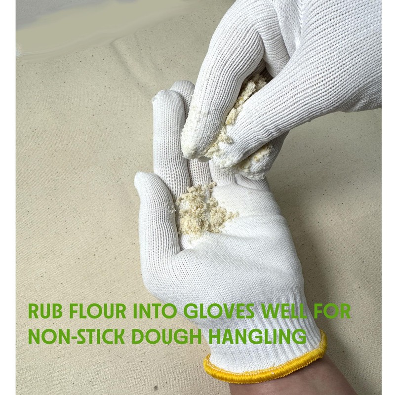 Regency Wraps Kneading Gloves for Non-Stick Dough Rolling and No-Mess