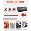 VEVOR Ratchet Pipe Threader Kit with 3 Dies, 1/2" NPT,