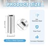 PATIKIL 6Pcs Stainless Steel Spacers, 6mm ID x 12mm OD