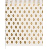 Unique Party 37293 - Plastic Gold Polka Dot Tablecloth, 9ft