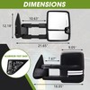 SIZIOM Switchback Towing Mirrors for 2003-2007 Chevy Silverado Tow Mirrors