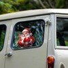 Dreothy Christmas Decor Santa Claus Car Stickers,Waterproof Funny Santa Claus