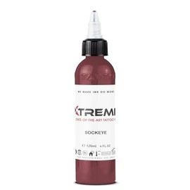 Xtreme Tattoo Ink, Versatile Medium Viscosity for Precision Tattooing, Rich Hue, Quick Healing, Acrylic-Free, Water Based and Premium Quality - Ready-to-Use Tattoo Ink (Sockeye, 4 oz)