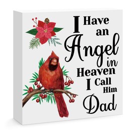 Sympathy Gifts for Loss of Dad Memorial Wooden Sign Decor Memorial Gifts for Loss of Father Condolence Bereavement Gift In Memory of Dad Gift Funeral Remembrance Decor