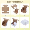 WIFTREY 12x6x6 White Shipping Boxes pack of 15, Corrugated Cardboard