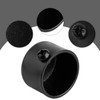 Rumyve 4pcs Curtain Finials Ends Caps,Window Inserts Curtain Finials,Metal Curtain