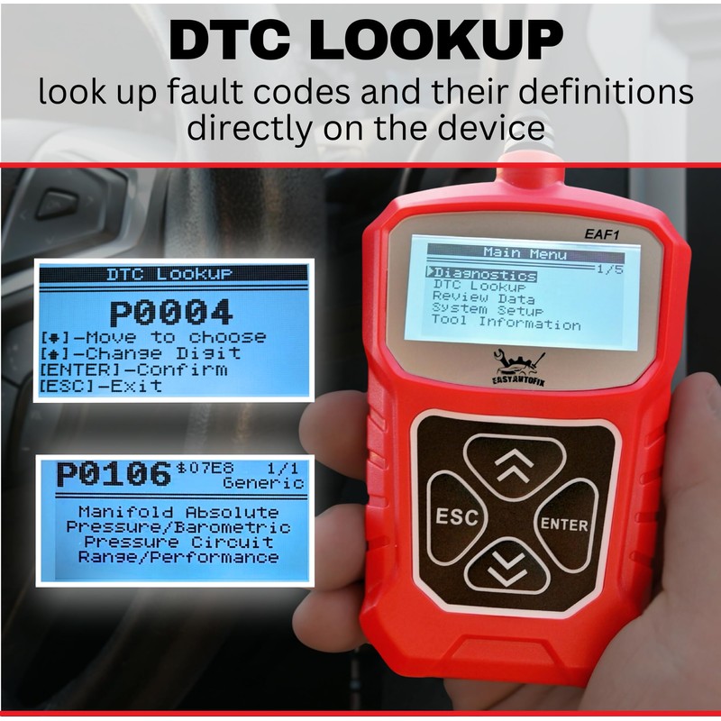 EasyAutoFix EAF1 OBD2 Car Scanner - Professional Automotive Diagnostic Tool