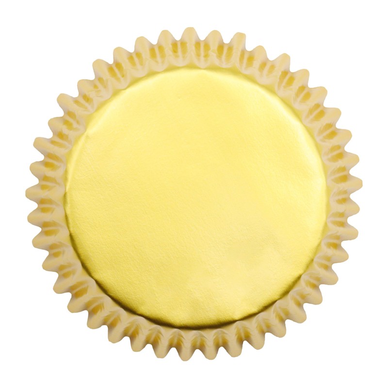 PME Christmas Foil-Lined Cupcake Cases - Golden Stars (Pack of