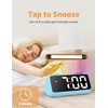 Netzu Digital Alarm Clock Children with Light, Colourful LED Display,