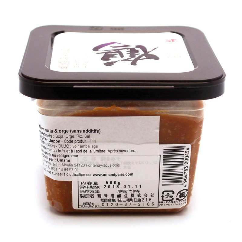 Tsuru Miso Brewery Additive-Free Matched Miso, Crane, 17.6 oz (500