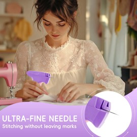 Stitch Gun, Stitchy, Tagging Gun for Clothing with 1000 Black & 1000 White 5mm Mini Fasteners, Tag Gun for Clothes, Stitch Gun for Clothes Great for Garment Repair, Clothing Tag Gun