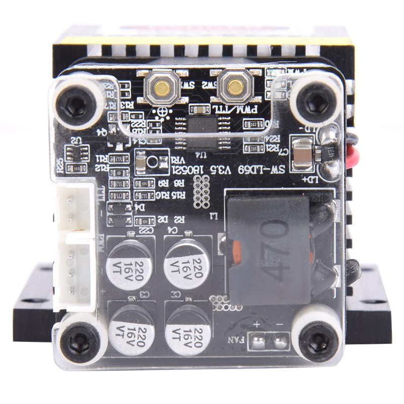 T05 5.5W Blue Laser Module TTl PWM Modulation Power Adapter