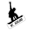Mt. Ashland Oregon Ski Adventures Souvenir 2 Inch Fridge Magnet Board Design
