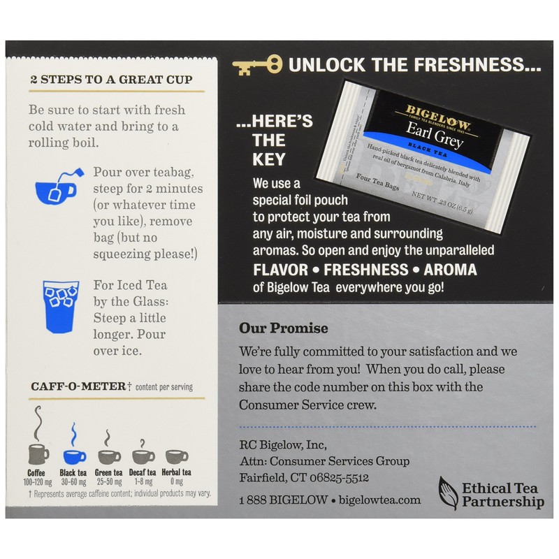 Bigelow Earl Grey Tea, 40 ct