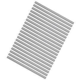 sourcing map 20pcs Round Steel Metal Rods, 3mm x 60mm High Speed Steel (HSS) Lathe Bar Stock Tool, for Shaft Gear Drill Lathes Boring Machine Turning Miniature DIY Craft