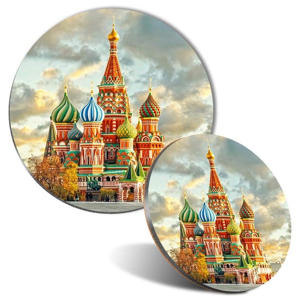 Mouse Mat & Coaster Set - Saint Basil's Cathedral Russian