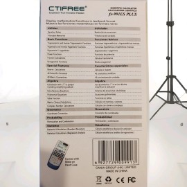 CTIFREE SCIENTIFIC CALCULATOR FX-991ES PLUS Mathematical Functions Textbook LCD CTIFREE