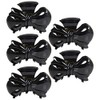 Jumbo Bow Jaw Clip Hair Claw - Set of 5