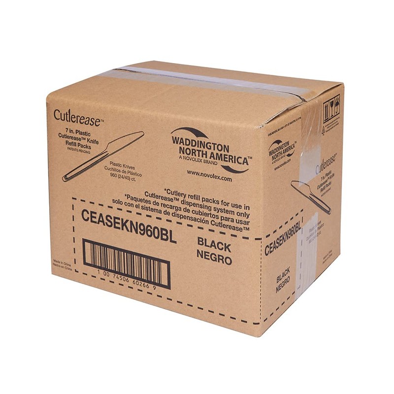 WNA Cutlerease Knife Dispenser Refills, Small, Black