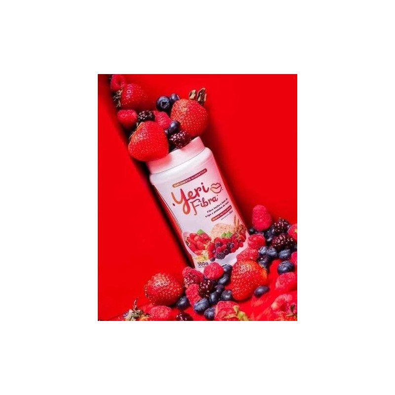 Yeri fibra 3 botes sabor Frutos Rojos de 300 g