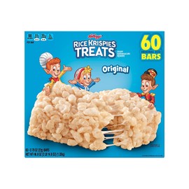 Kellogg's Rice Krispies Treats, Original Marshmallow, 0.78oz Pack, 60 Count