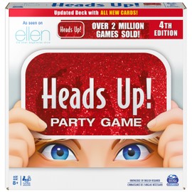 Spin Master Games, Head’s Up. 4th Edition, Easy to Play for Family Game Night, Fun for Adult, Teens & Kids, 2-6 Players, for Ages 8 & Up