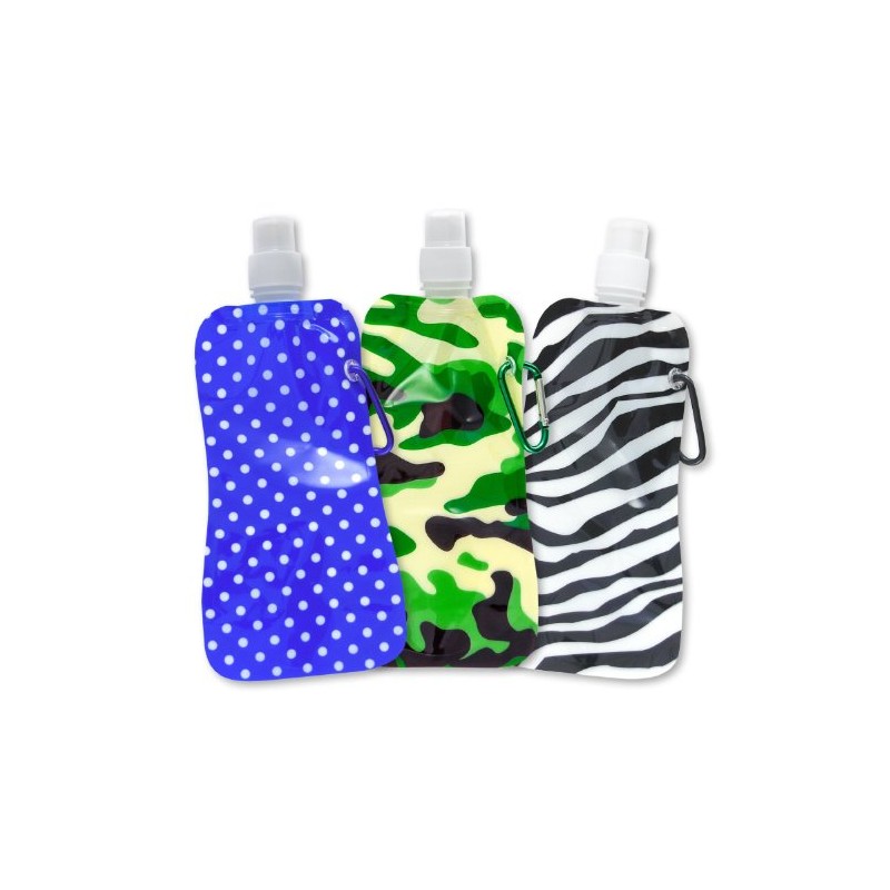 Water2go Flexible Collapsible Foldable Reusable Water Bottles BPA Free Set