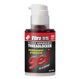 Vibra-TITE - 13535 135 Permanent Strength Gel Anaerobic Threadlocker, 35 ml Pump, Red