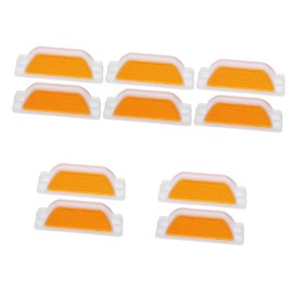 Gatuida 10pcs Reflective Road Markers for Driveway Entrance High Visibility Traffic Reflectors Pavement Delineators for Safe Guidance and Navigation Low Light Conditions