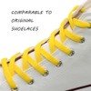 VSUDO VSUDO 120cm Flat Golden Yellow Trainers Shoelace, 8mm Wide