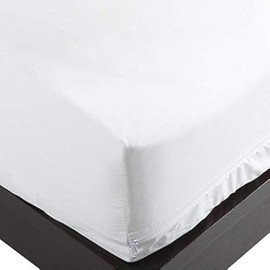 National Allergy National Allergy Superior 100% Cotton Queen Mattress Protector Zippered - 60" x 80" x 9" - Hypoallergenic Bed Encasement - Breathable Dust Proof Cover - AAFA & Oeko-TEX Standard 100 Certified