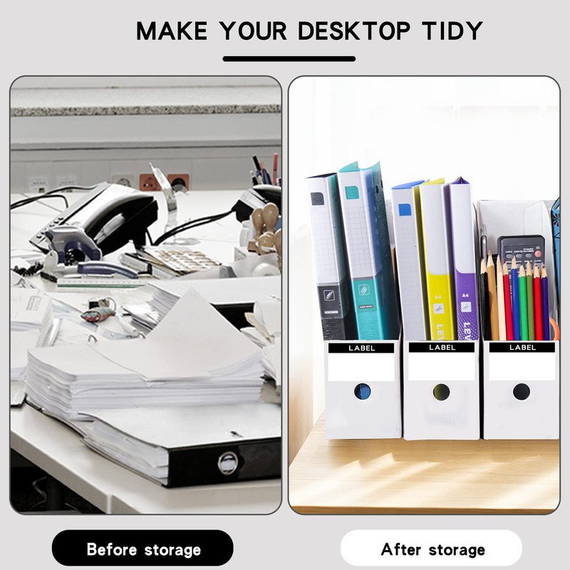 JINCHIDA 3 Pack Magazine File Holder with 3 Labels,Cardboard Magazine