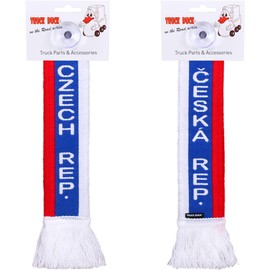 TRUCK DUCK® LKW Auto Minischal Czech Republic Tschechien Mini Schal Wimpel Flagge Saugnapf Spiegel Deko