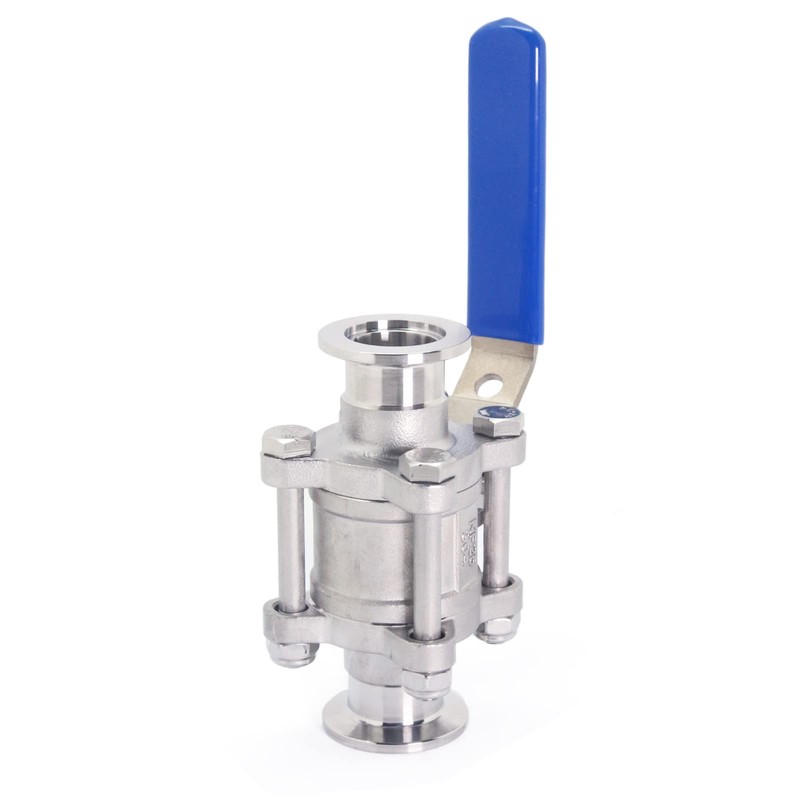 QiiMii Stainless Steel 304 Vacuum Ball Valve Clamp Valve with