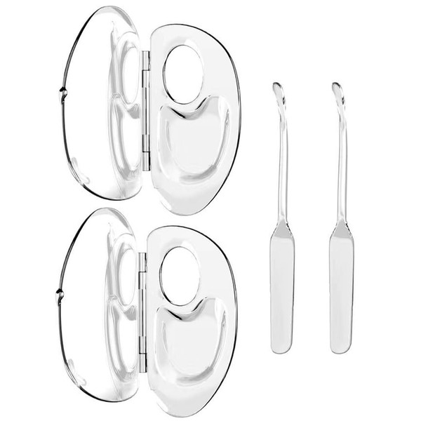 Make-up-Palette, 2 Set Make Up Mischpalette, Kosmetische Mischpalette, Klare Acryl