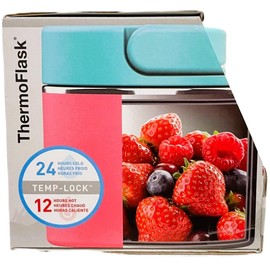 Thermoflask Insulated Food Jar - (20 oz) 2-pack, BPA free, 24 Hours Cold/12 Hours Hot (Green/Red)