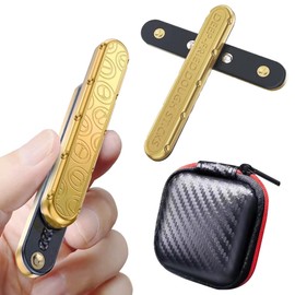 SALUDABLE Fidget Toy Fidget Slider Gadget Stress Relief Relief Toy (Gold)