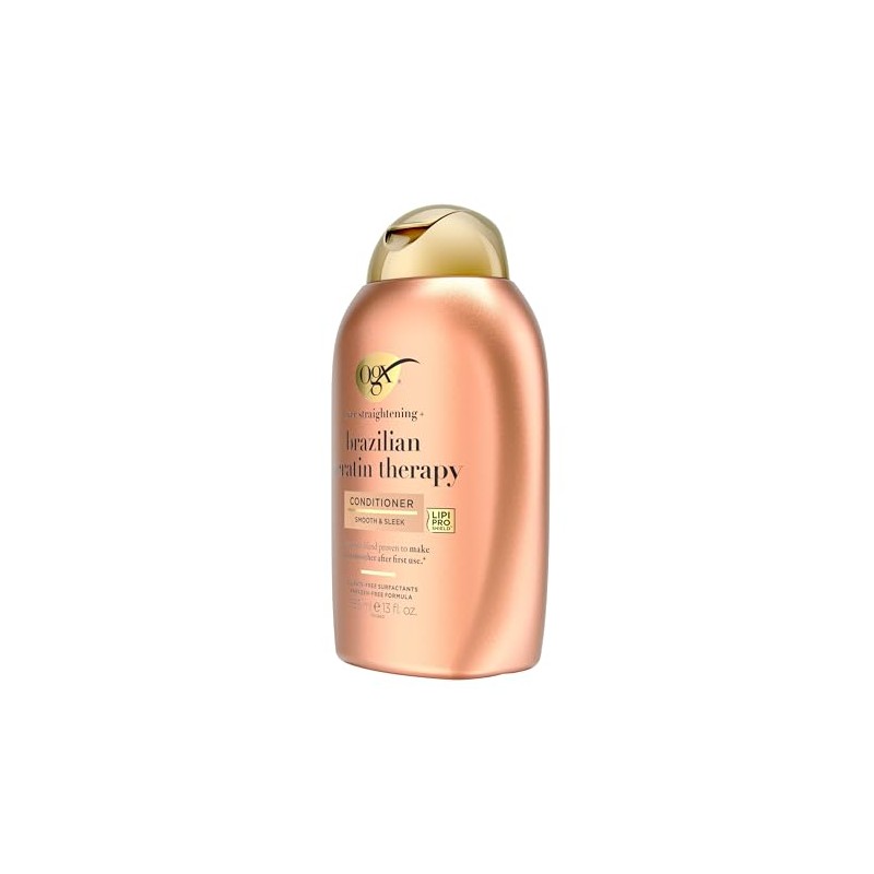 OGX, Acondicionador Suavizante de Keratina Brasileña, 385 ml